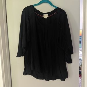 Maeve Black blouse size large